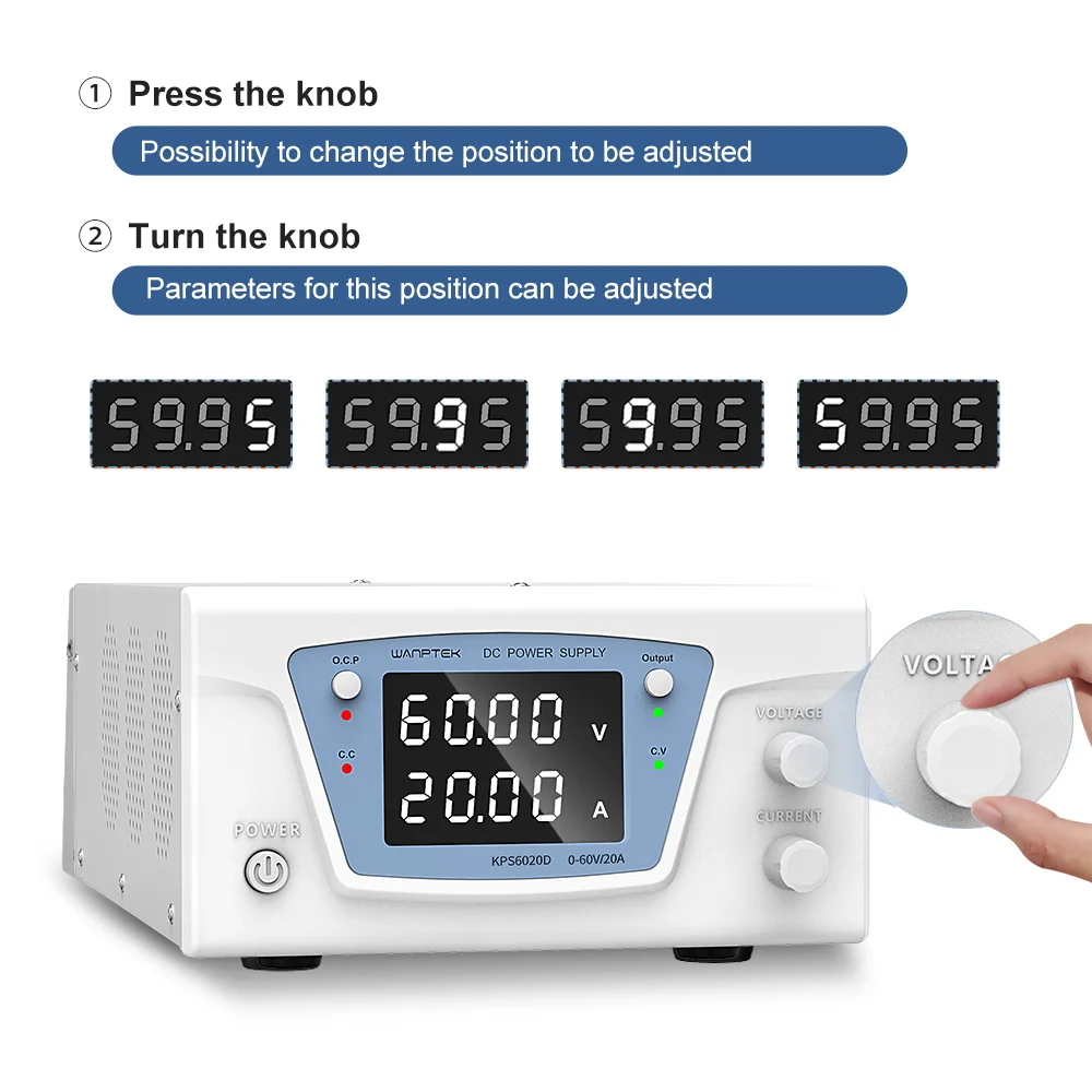 Wanptek RS485/RS232 Lab Progra - Programmable Dc Power Supply 60V 10A ulasan dan harga